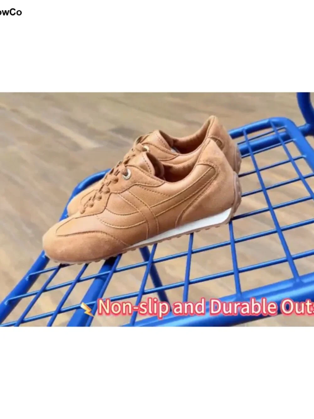 PU Leather & Suede Women's Fashion Sneakers Non-Slip Retro Comfortable